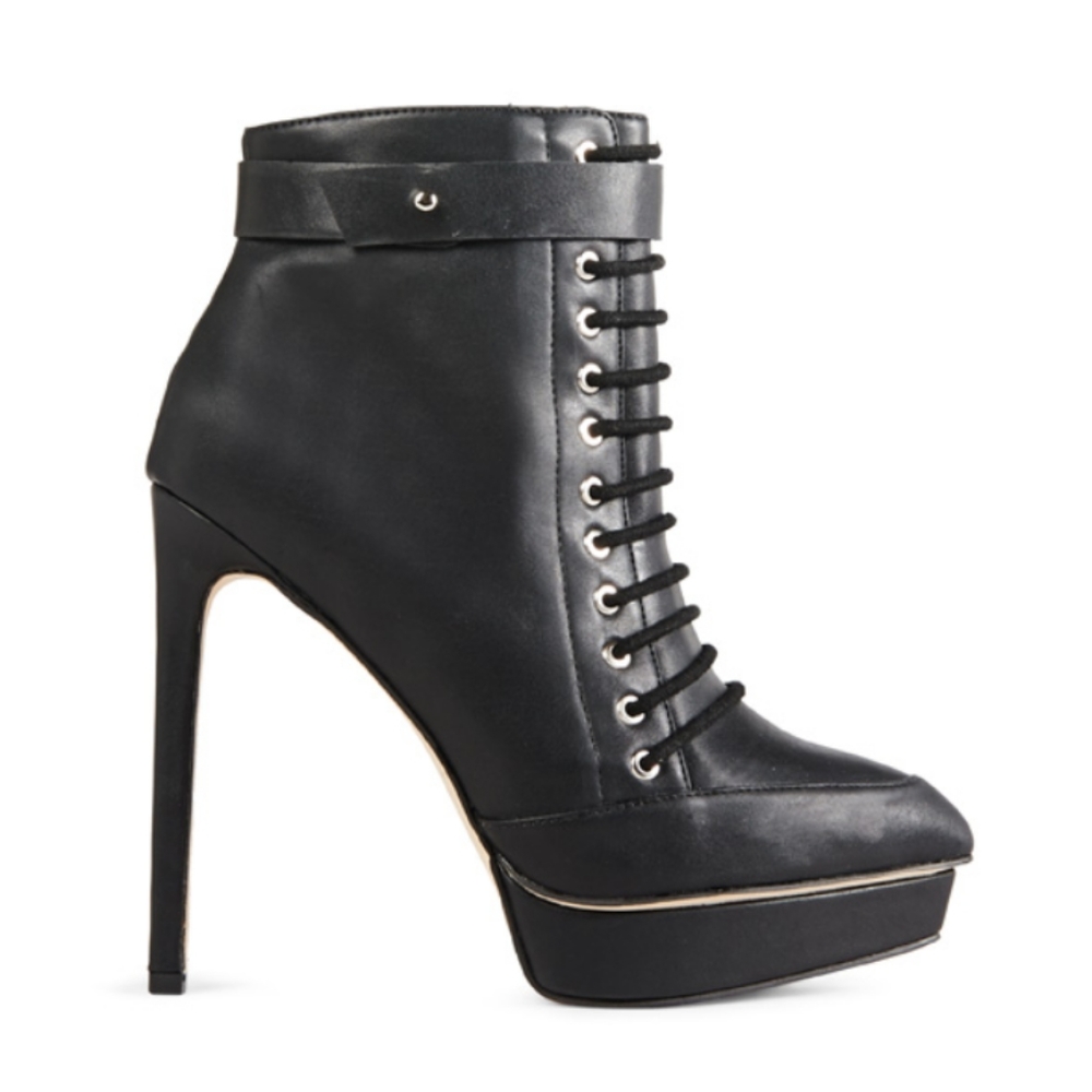 NEW Black Ankle Boots Stilettos 7.5/8